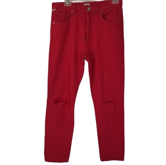NWT Citizens of Humanity Premium Vintage Red Liya High Rise Classic Fit Denim 27 - Picture 2 of 16
